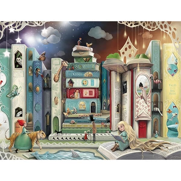 پازل 2000 تکه رونزبرگر طرح خیابان رمان Novel Avenue — تصویر ۲