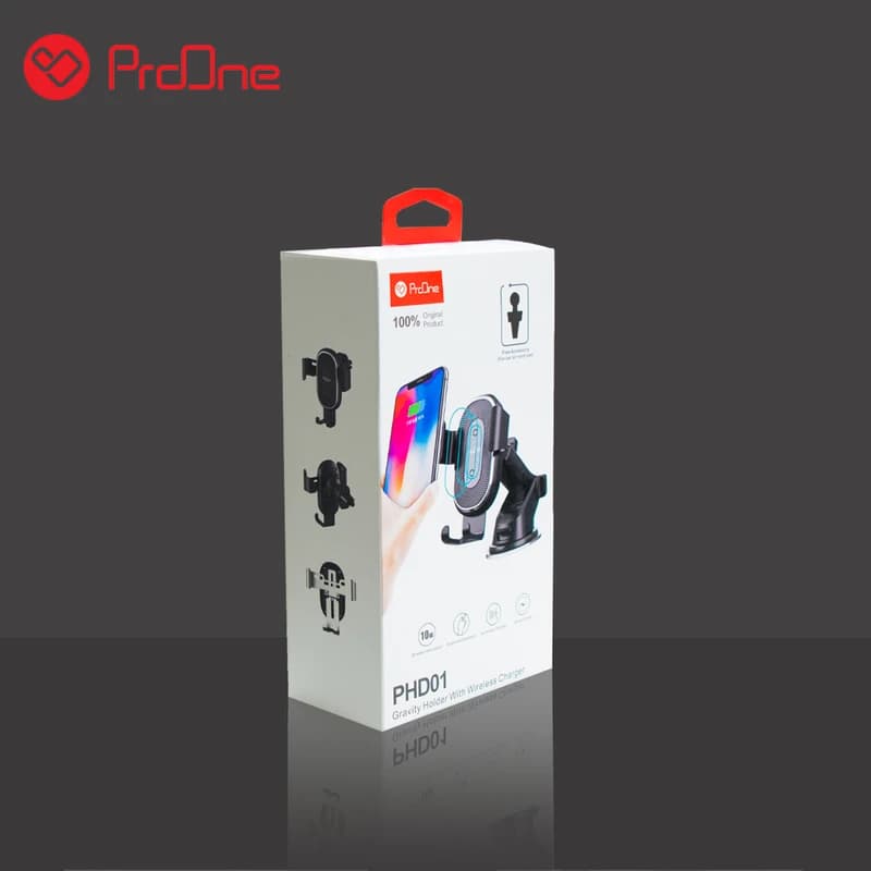 پایه نگهدارنده و شارژر بی سیم گوشی موبایل پرووان مدل PHD01 — تصویر ۲