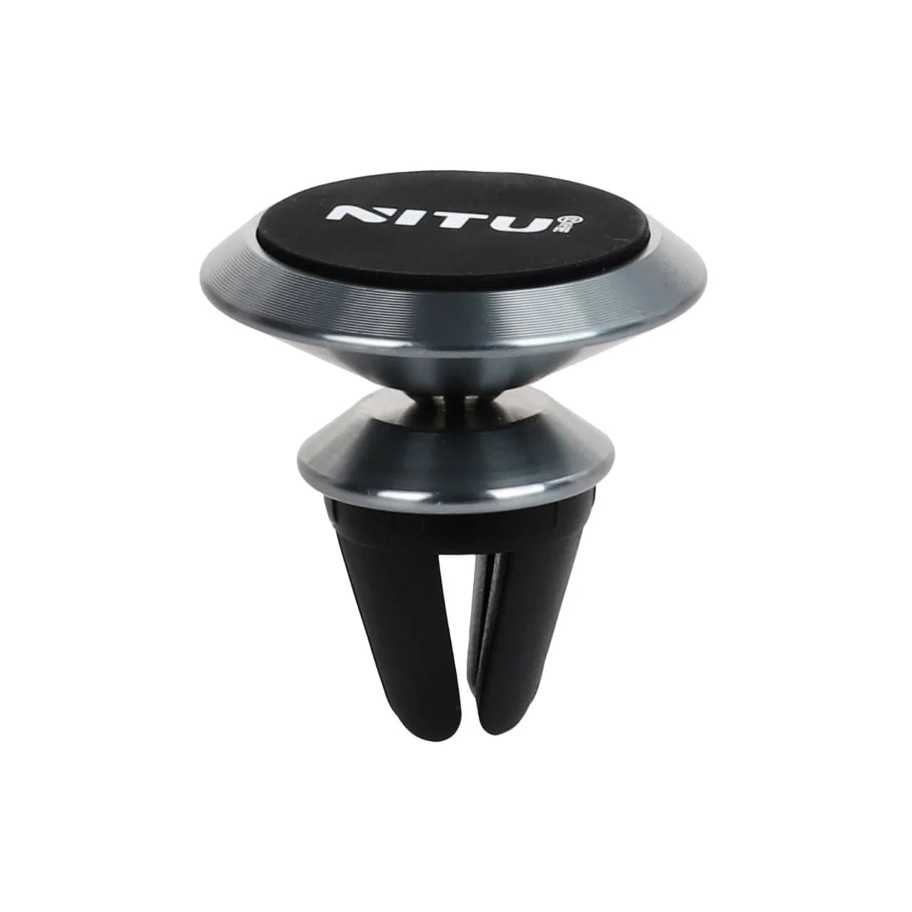 هولدر گوشی موبایل مگنتی دریچه ای خودرو NITU مدل NH10 – مشکی نقره ای