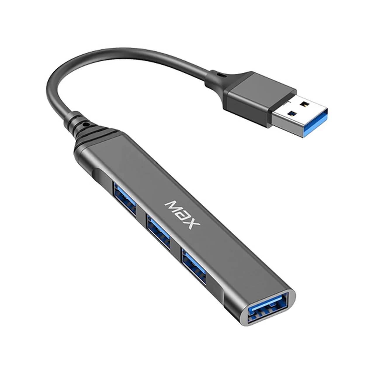 هاب 4 پورت Max USB 3.0 مدل V30 – مشکی