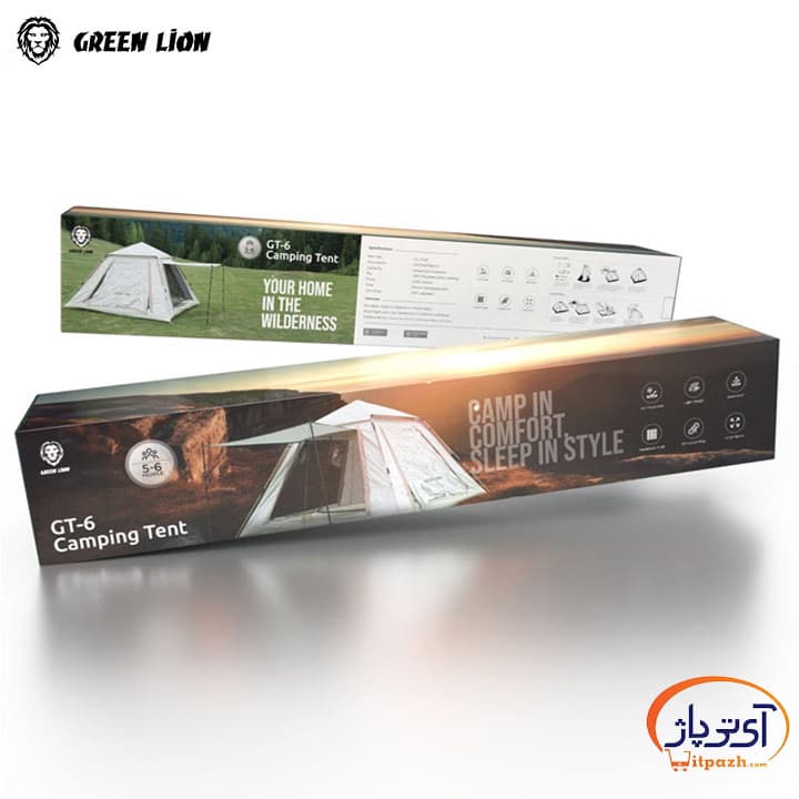چادر کمپینگ اتوماتیک 6 نفره گرین لاین GT-6 Camping Tent — تصویر ۴