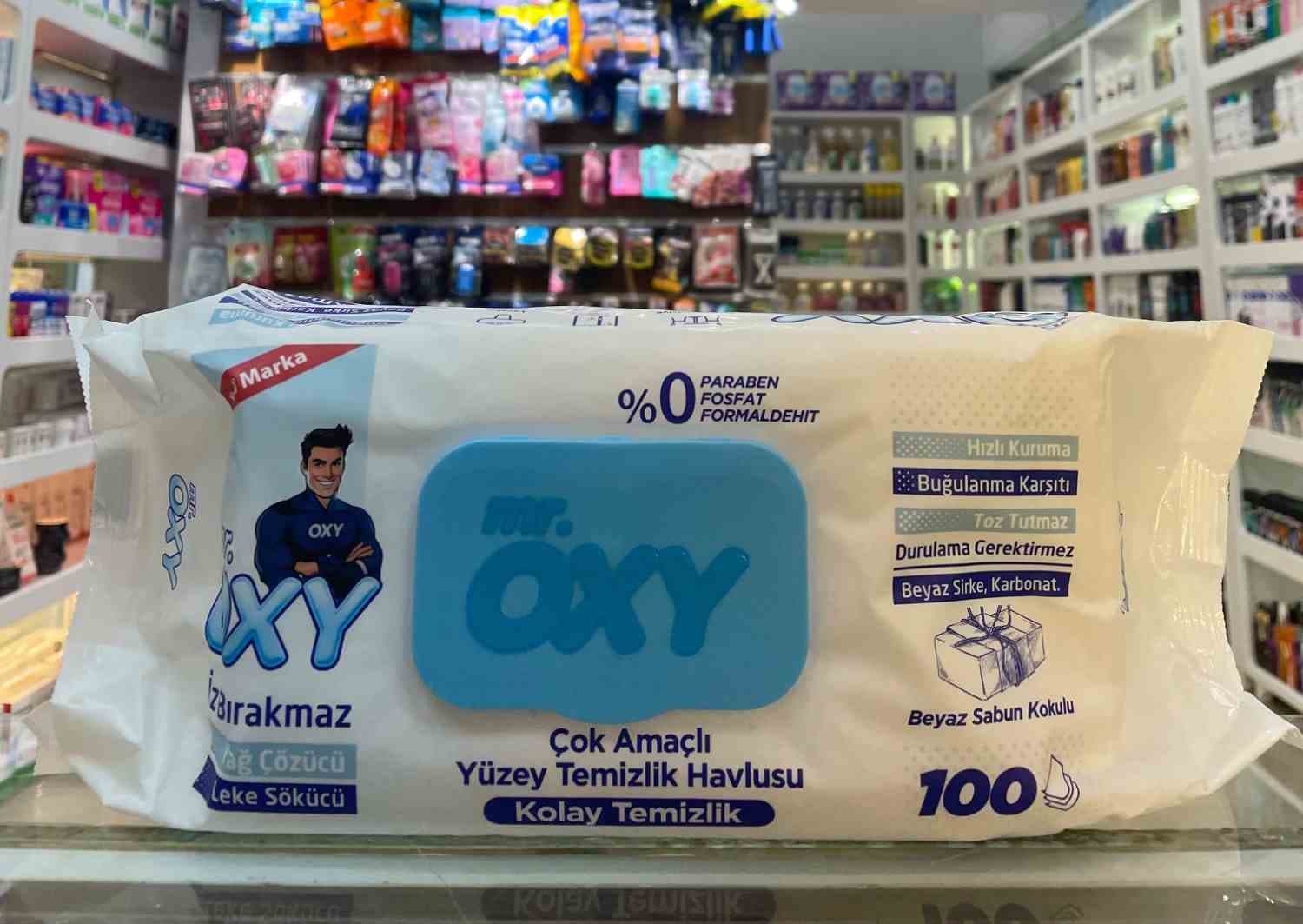 دستمال مرطوب سطوح 100 ابی مستر اوکسی