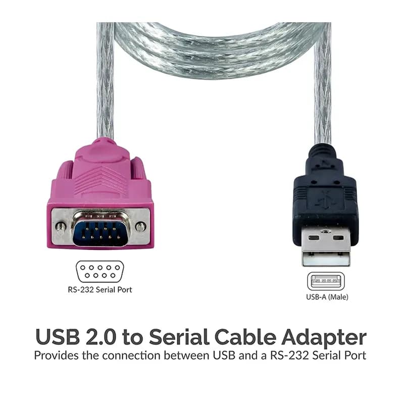 کابل تبدیل USB2.0 به RS232 متراژ 1.5 متر کد 302 — تصویر ۵