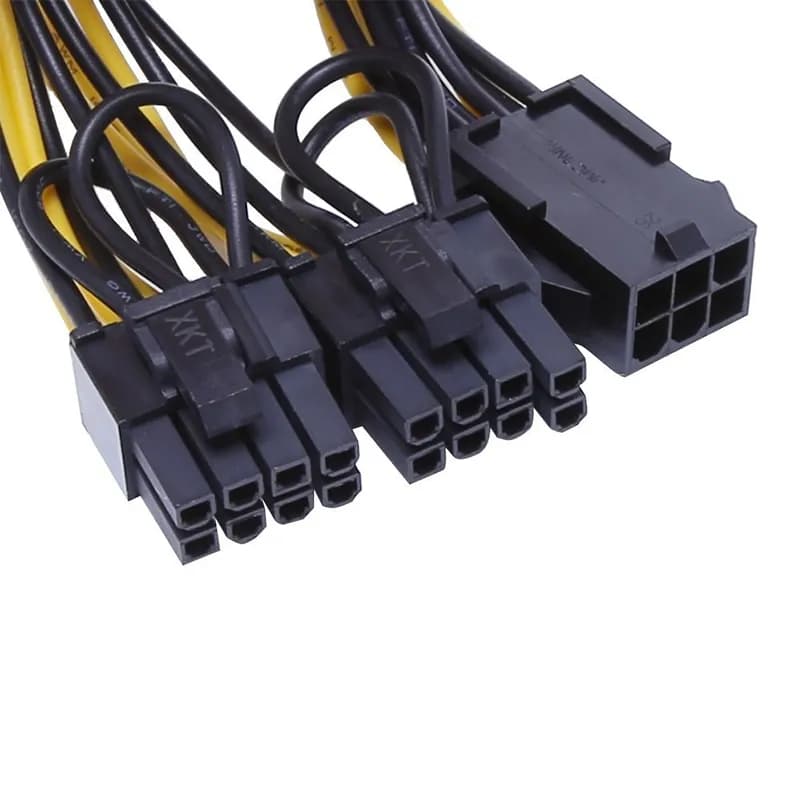 کابل تبدیل برق کارت گرافیک 6 پین به 2+6 پین Dual PCI-E — تصویر ۵
