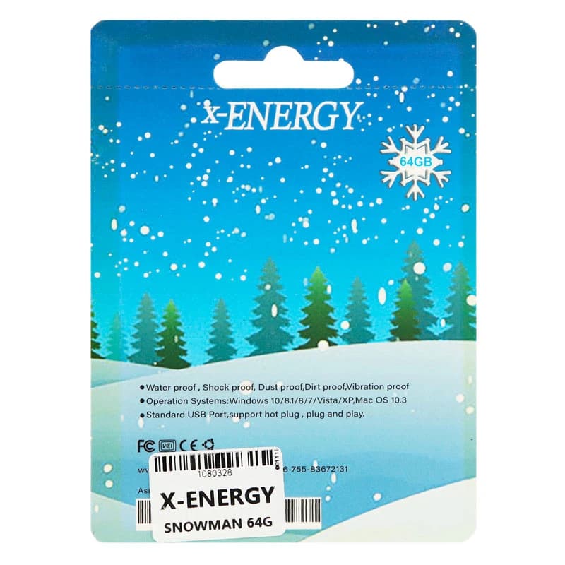 فلش عروسکی 64 گیگ ایکس انرژی X-Energy Snowman — تصویر ۲