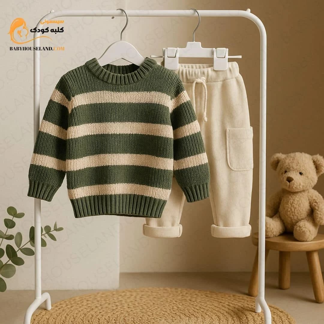 ست بلوز و شلوار بافت BabyMia ۴۰۶۸ — تصویر ۲