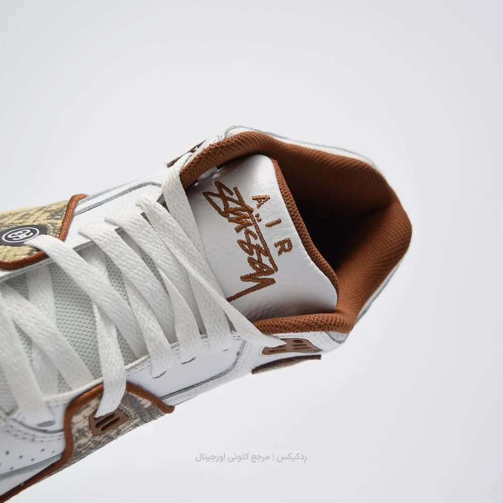 کتونی بسکتبال Nike مدل Nike Air Flight ’89 Low x Stussy – FD6475-100 — تصویر ۶