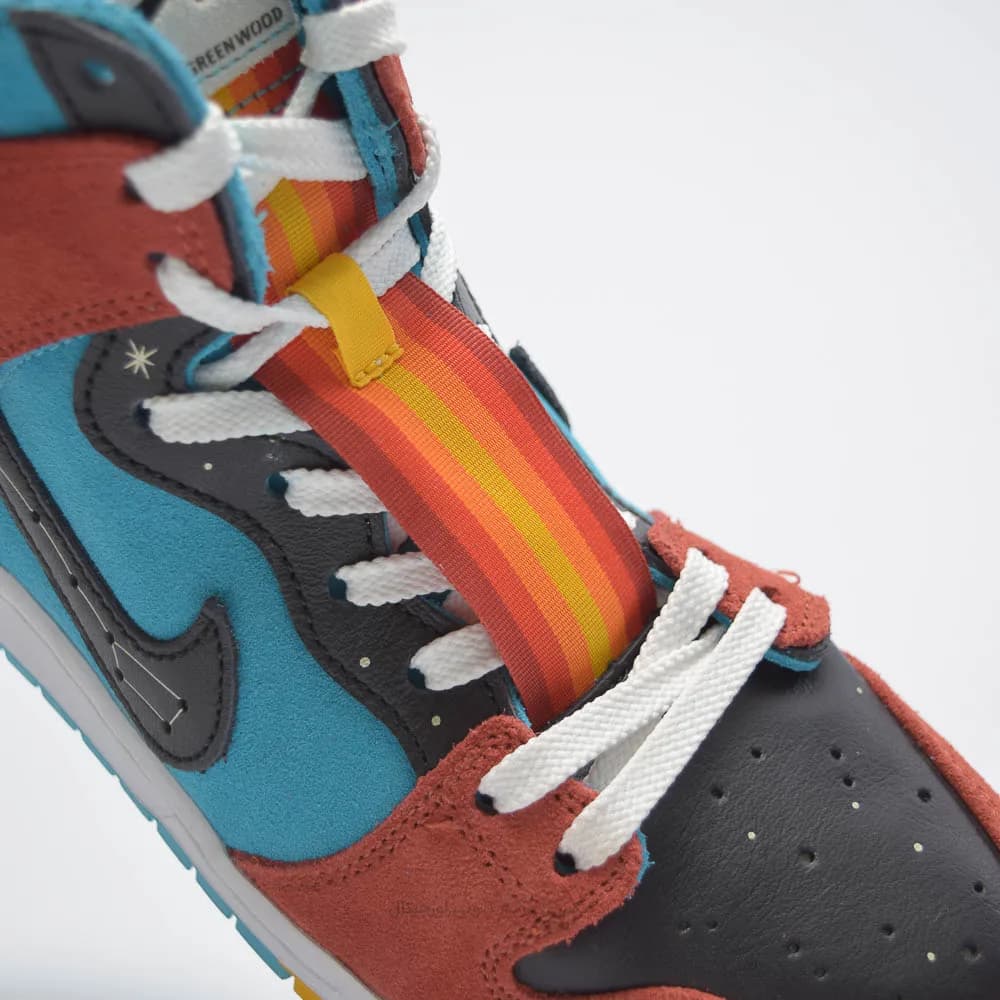 کتونی Nike مدل SB Dunk High x Di’orr Greenwood – FQ1775-400 — تصویر ۵
