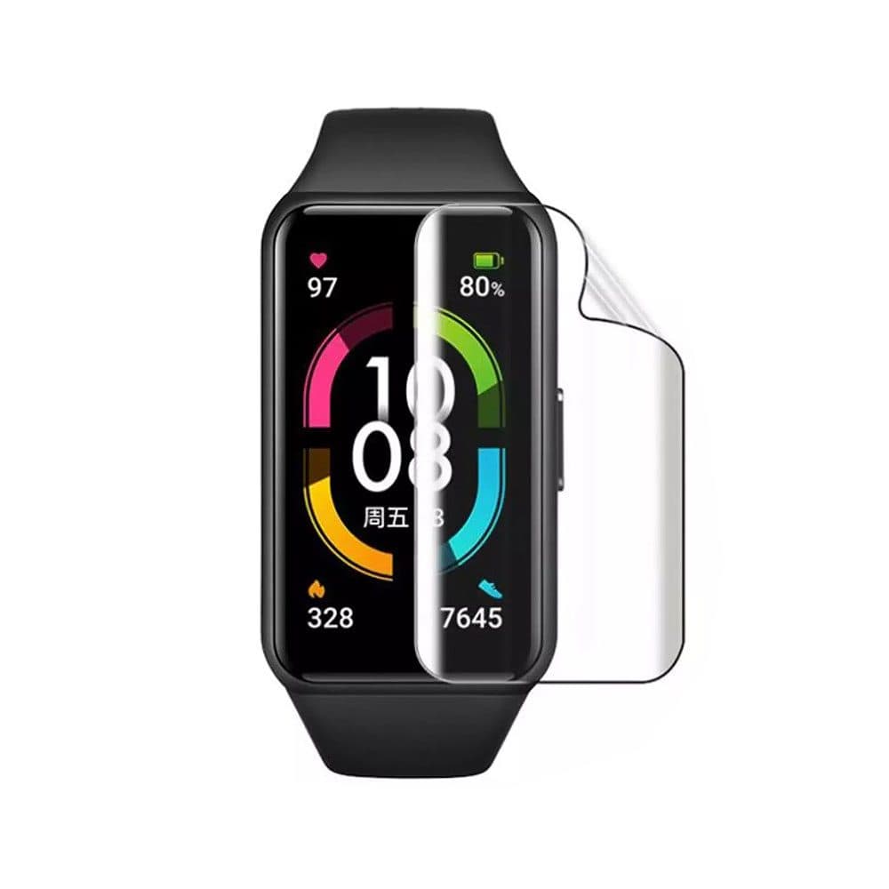محافظ صفحه نمایش مناسب برای ساعت هوشمند آنر مدل Honor Band 6 — تصویر ۴