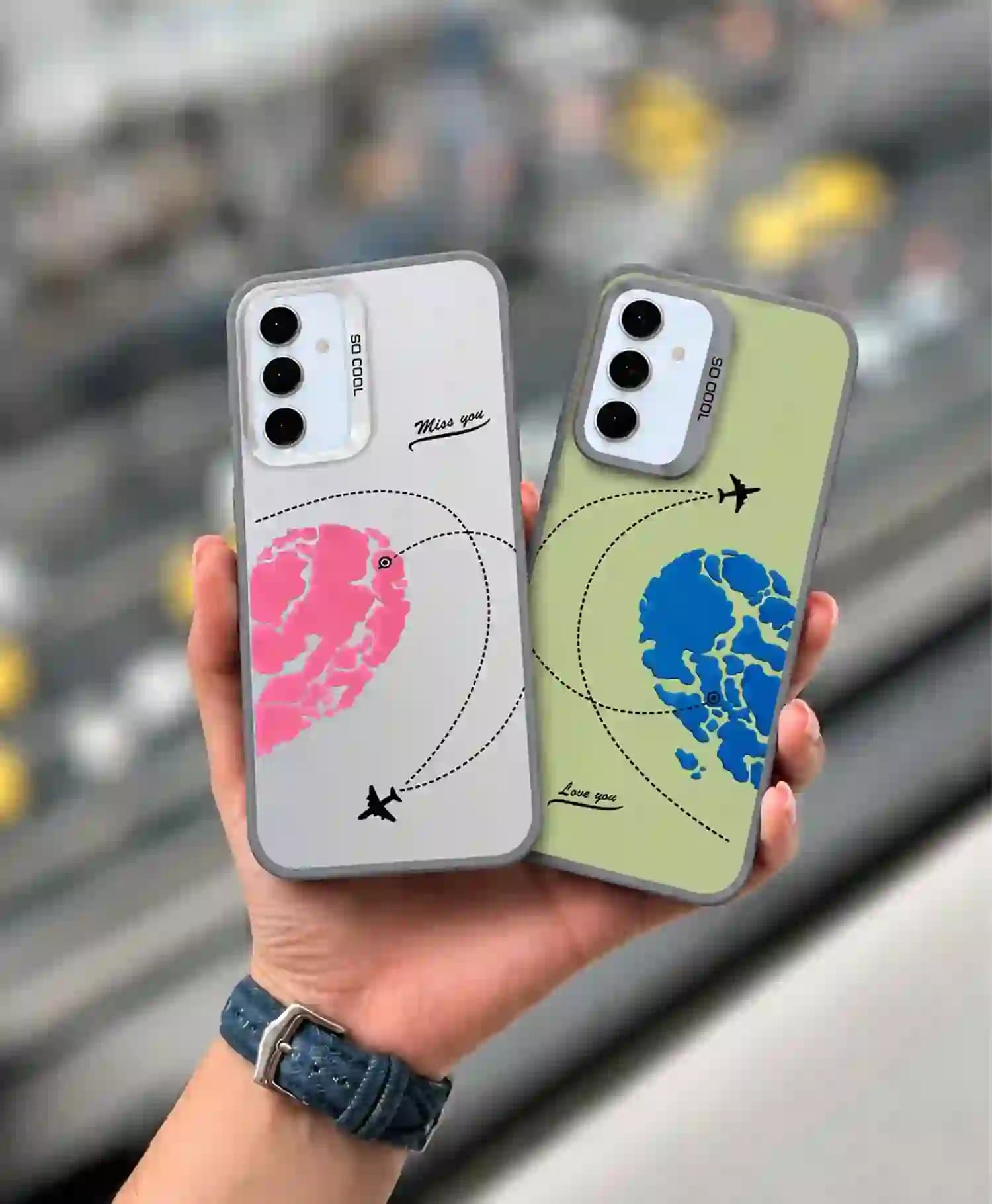 قاب ست کاپلی So Cool طرح سفر عشق گوشی Samsung S25 FE — تصویر ۴