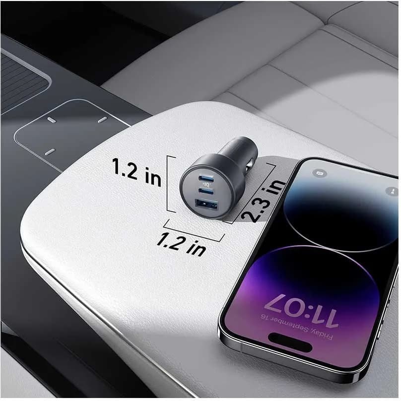 شارژر فندکی 67 وات انکر مدل Anker 335 Car Charger 67W A2736H11 — تصویر ۲