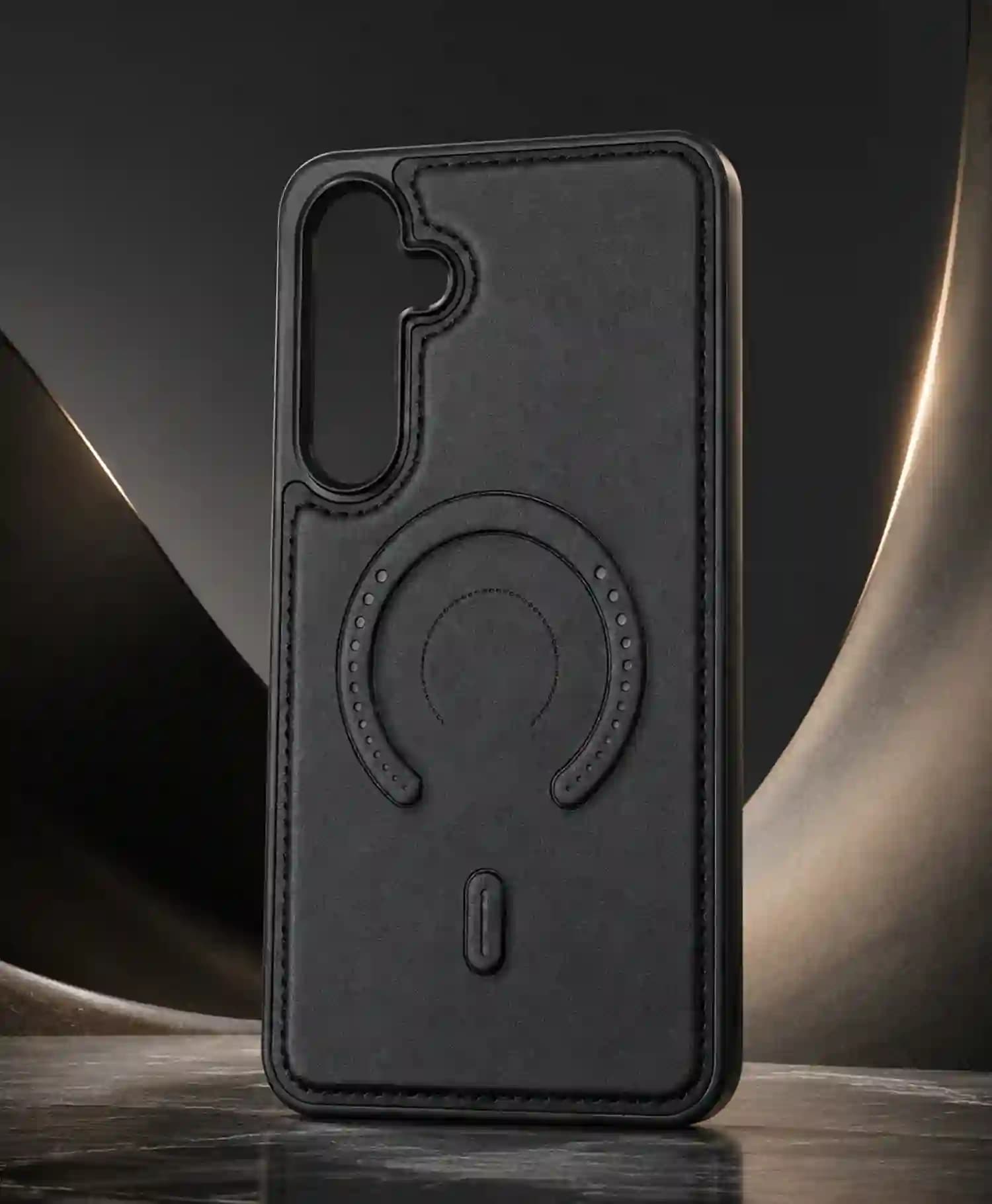 قاب چرمی مگ سیف دار گوشی موبایل Samsung S25 FE — تصویر ۴