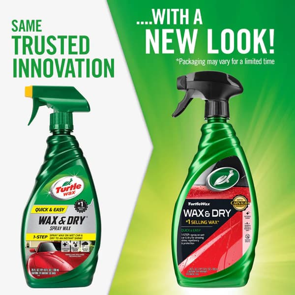 اسپری واکس بدنه خودرو ترتل واکس Turtle Wax Quick & Easy Wax & Dry Spray Wax 769ml — تصویر ۲