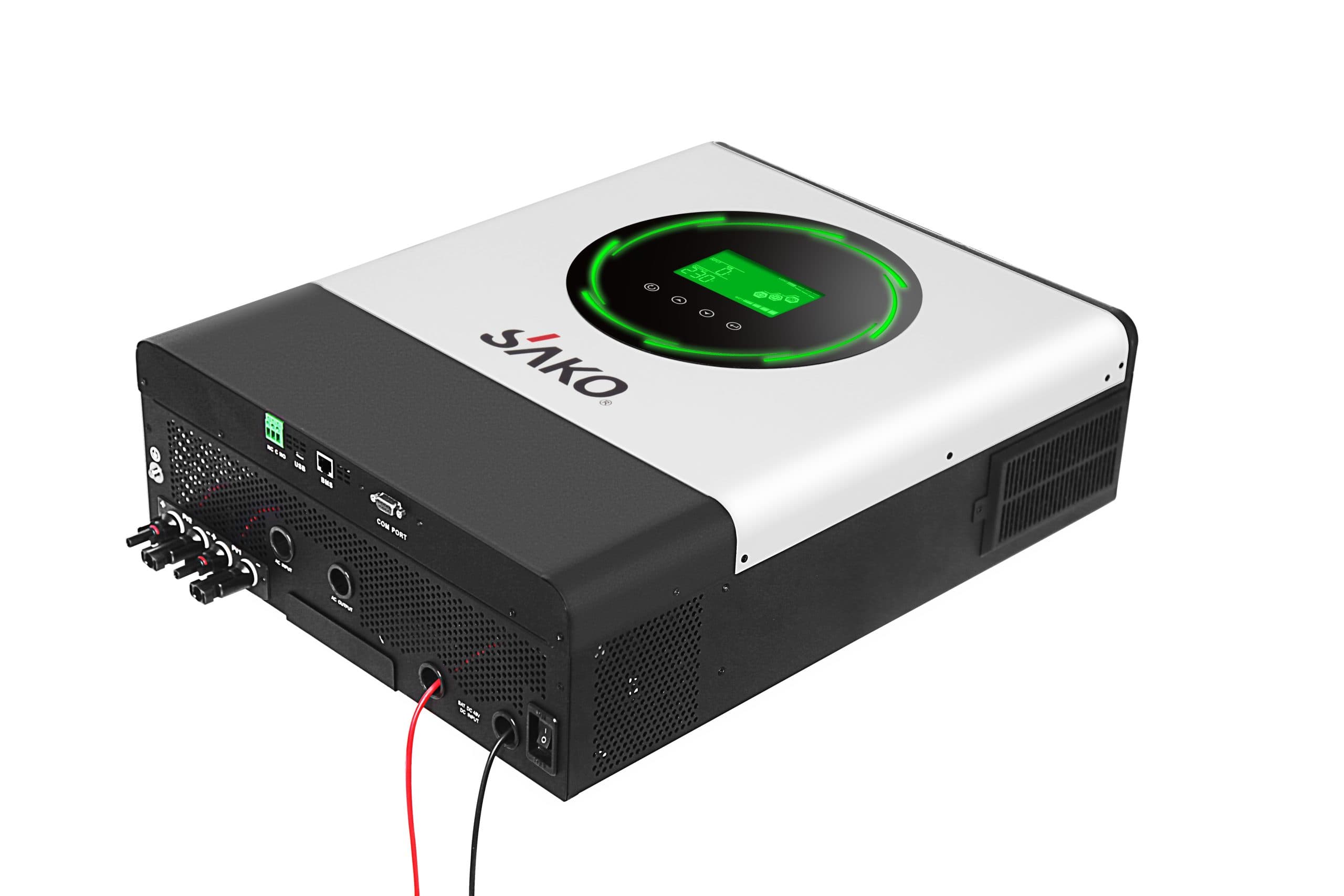 اینورتر خورشیدی هیبرید تک فاز 11 کیلووات، 48 ولت، 150 آمپر، برند ساکو، مدل SUNPOLO 11KW — تصویر ۵