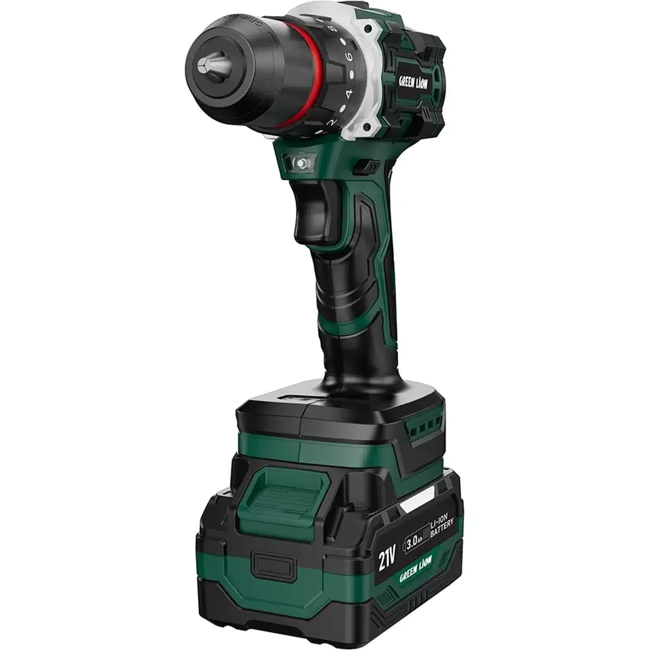 دریل چکشی شارژی گرین لاین مدل GD-12 دو باتری 21 ولت — تصویر ۳