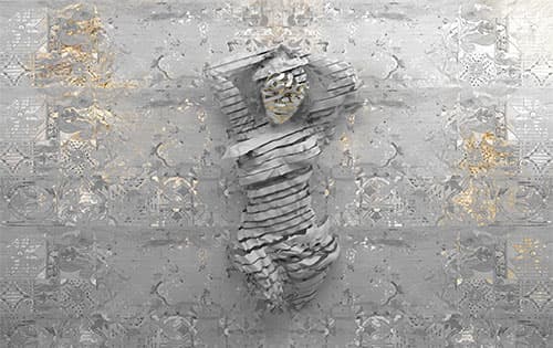 پوستر دیواری سه بعدی مجسمه دختر SC0004 — تصویر ۲