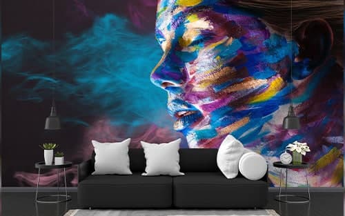 پوستر دیواری چهره مخصوص آرایشگاه زنانه F0012
