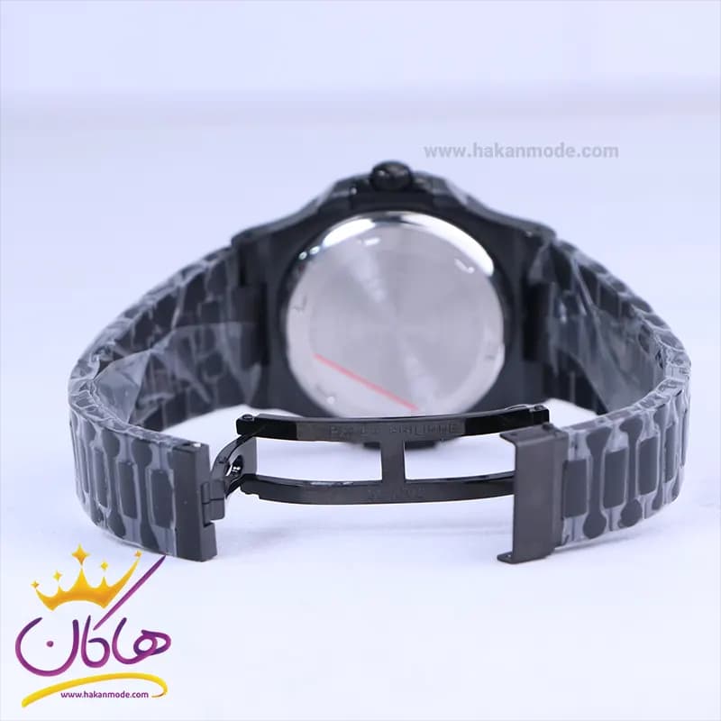 ساعت مچی پتک فیلیپ مردانه فلزی مشکی صفحه تیفانی M 8058/12 — تصویر ۲