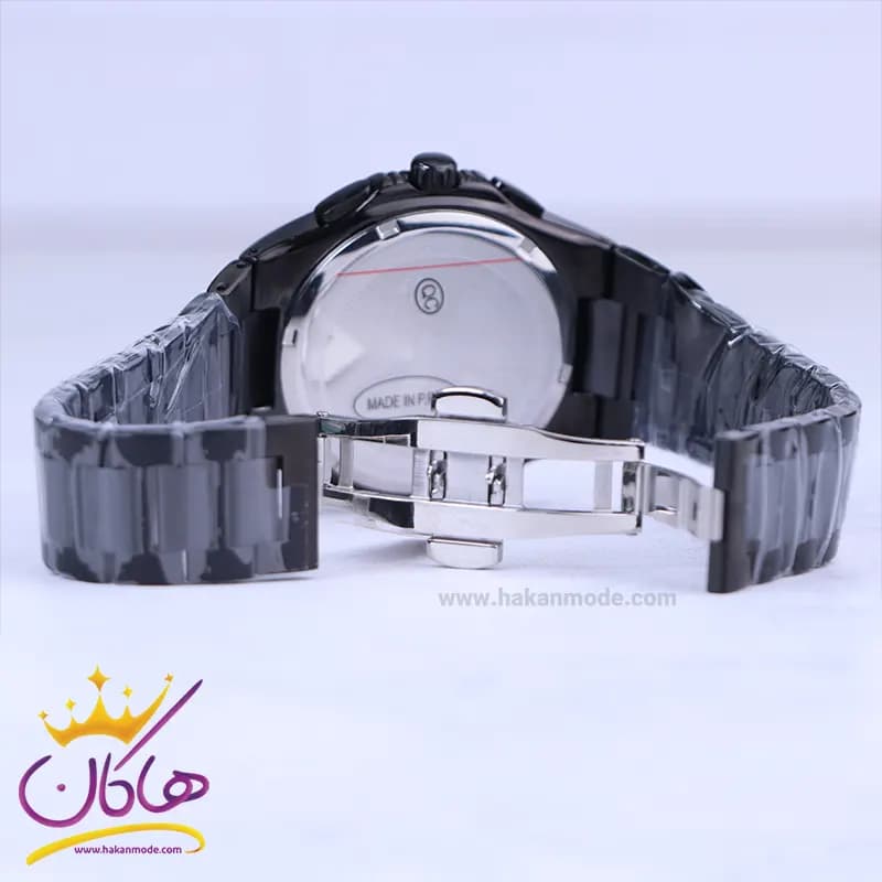 ساعت مچی عقربه ای کرست مردانه فلزی مشکی crest 6319/5 — تصویر ۲