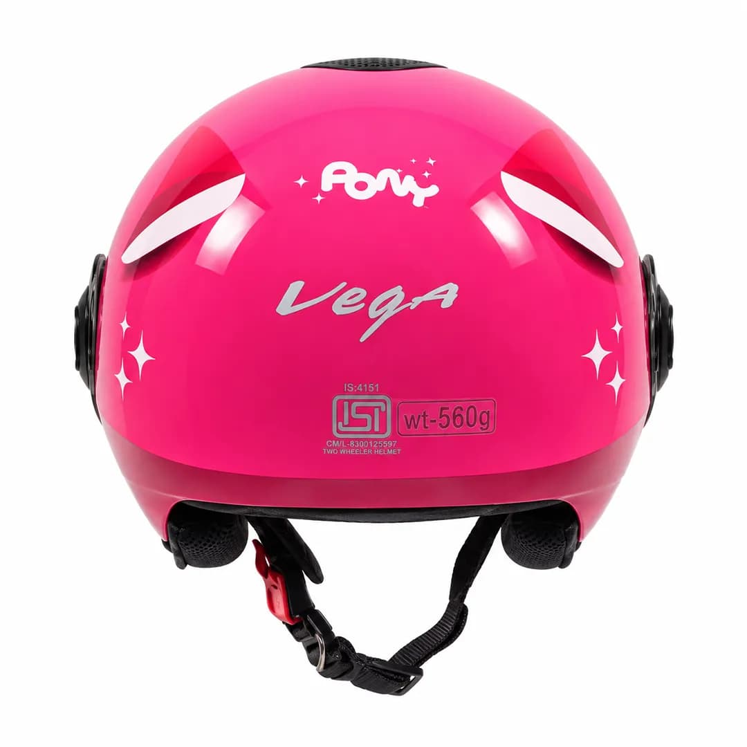 کلاه کاسکت وگا مدل وسپایی بچه گانه PINK PONY — تصویر ۵