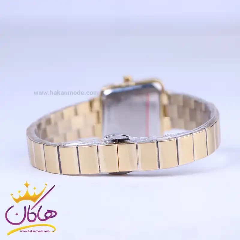 ساعت مچی الگانس زنانه استیل طلایی صفحه مربع ER 2196/2 — تصویر ۲