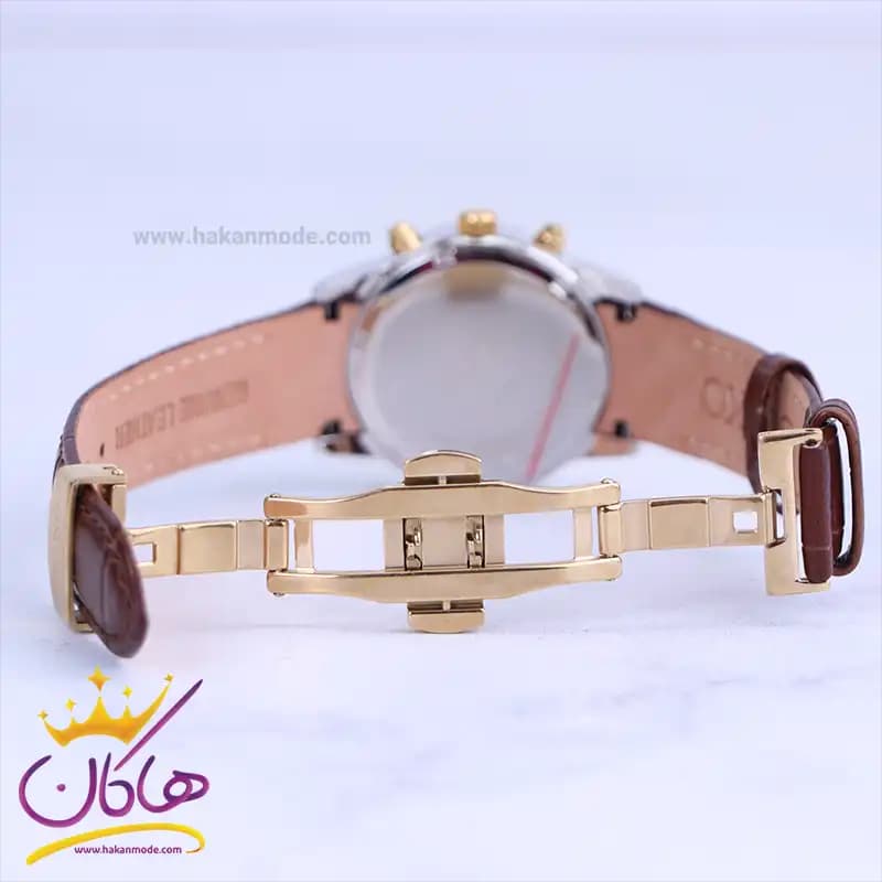 ساعت مچی عقربه ای سیکو زنانه بند چرم قهوه ای کرنوگراف L8117/6 — تصویر ۲