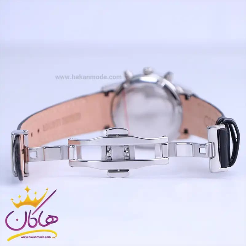 ساعت مچی سیکو زنانه بند چرم مشکی کرنوگراف L8117/2 — تصویر ۲