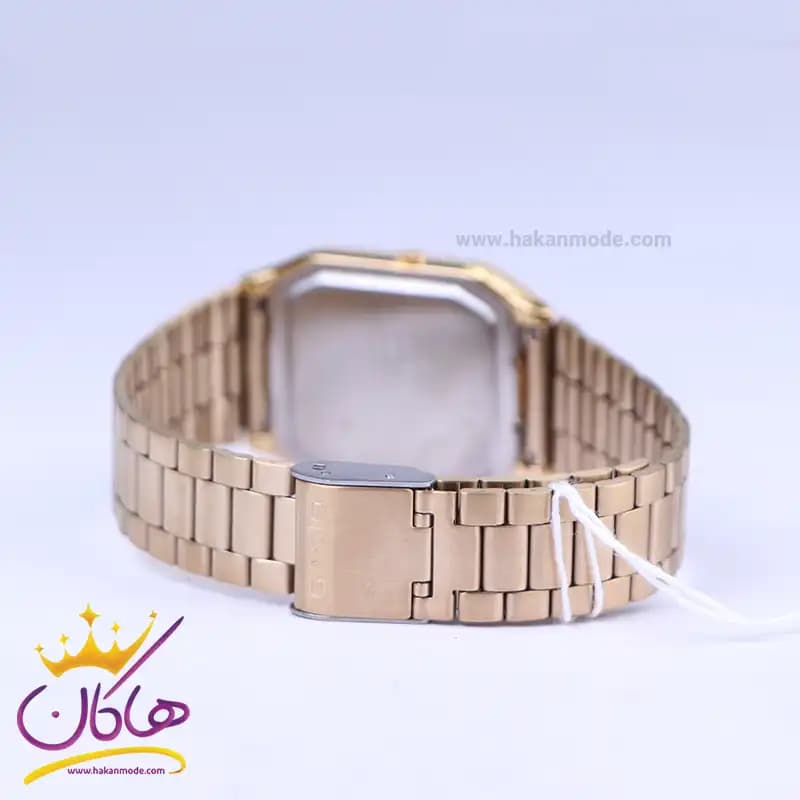 ساعت کاسیو مردانه فلزی طلایی دو زمانه AQ-230GA-9BMQ — تصویر ۳