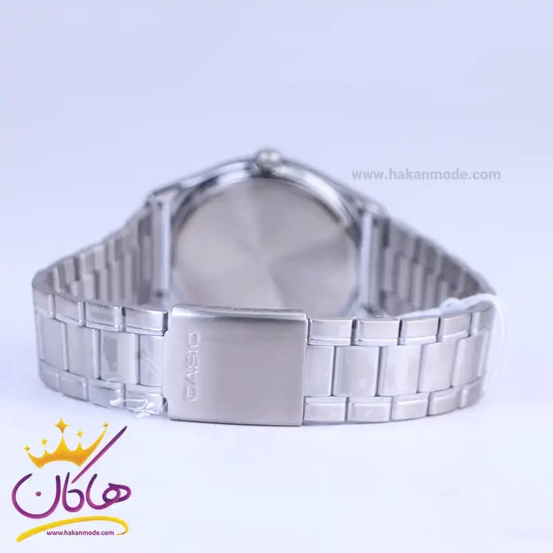 ساعت مچی کاسیو مردانه فلزی نقره ای صفحه سفید MTP-V006D-7B2UDF — تصویر ۲