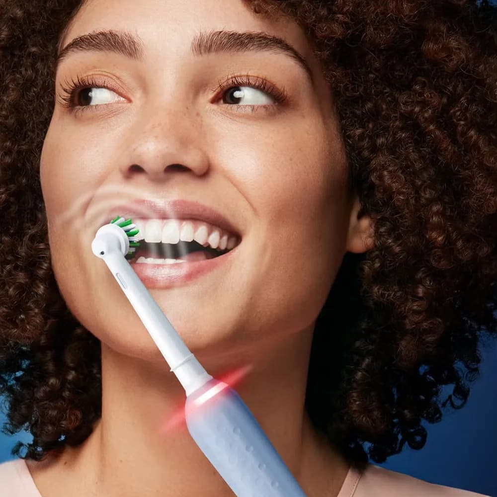 مسواک برقی اورال بی مدل ORAL B Pro 3 3000 Pure( کراس اکشن)سنسور فشار لثه .آلمانی — تصویر ۸