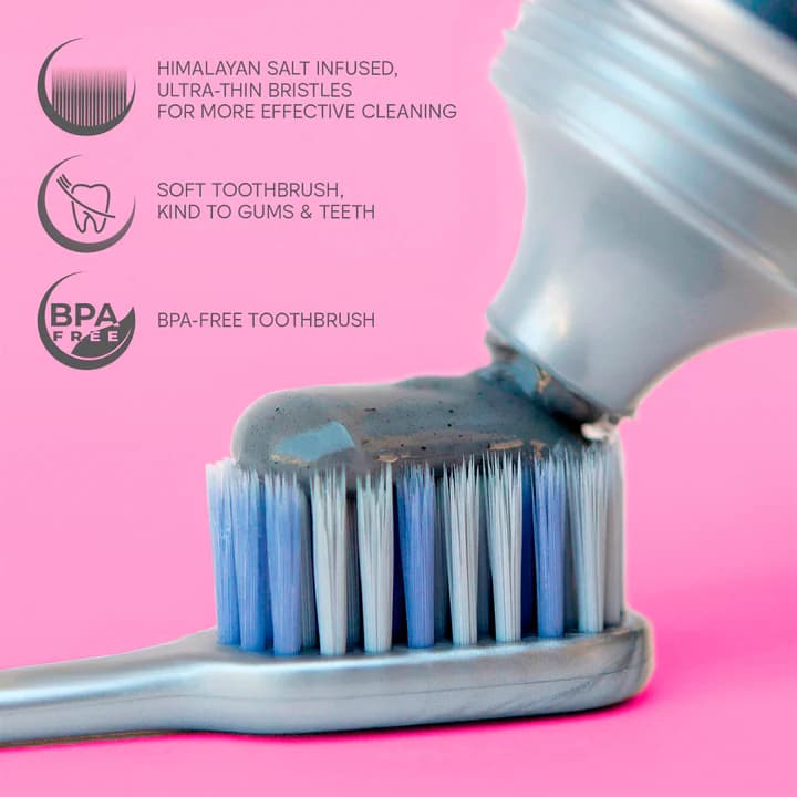 مسواک خیلی نرم بایومد مدلPink Salt Complete Care (ultra soft) مخصوص دندان های حساس(نمک صورتی) — تصویر ۲