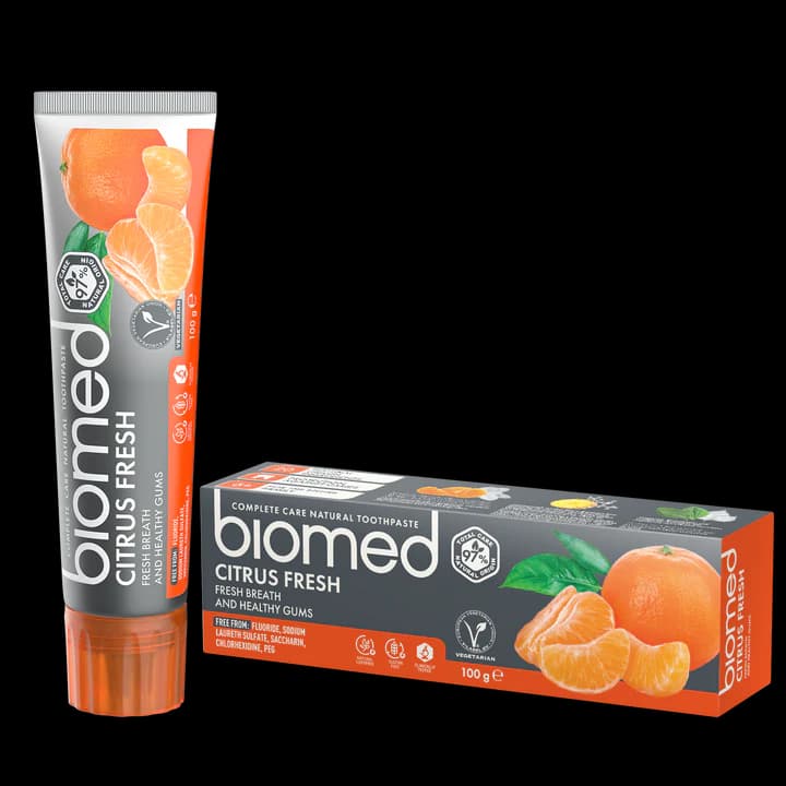 خمیر دندان بیومد مدل مرکبات تازه biomed citrus fresh(100g) — تصویر ۳