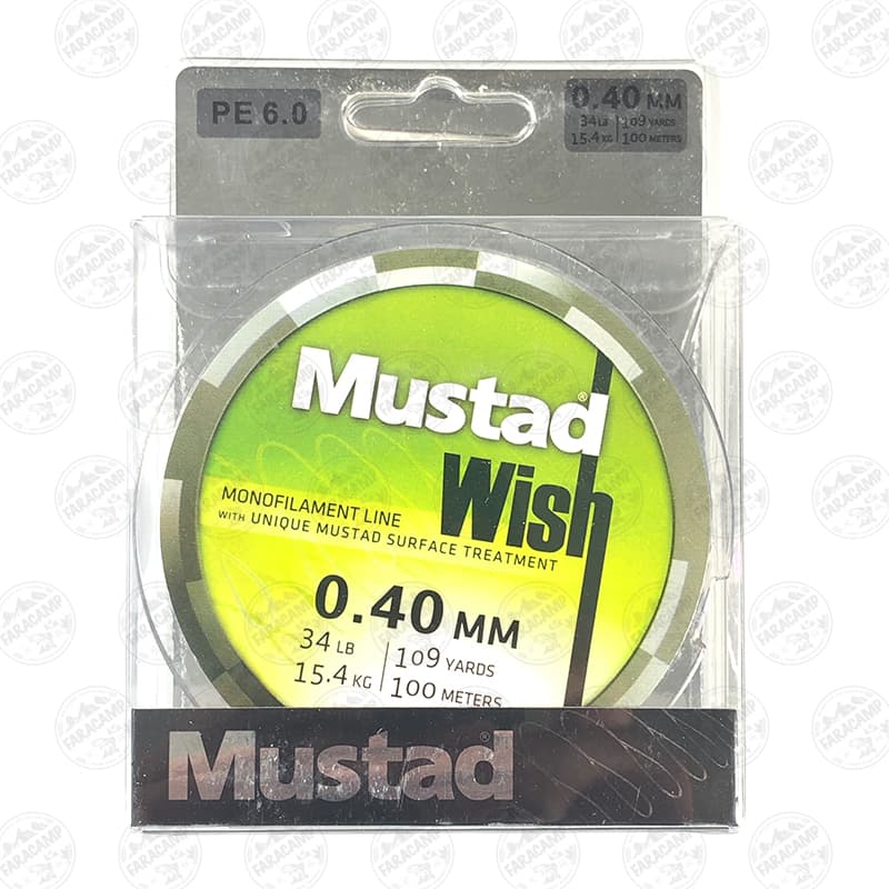 نخ ماهیگیری موستاد Mustad سایز ۰٫۴۰ ، ۱۰۰ متر — تصویر ۳