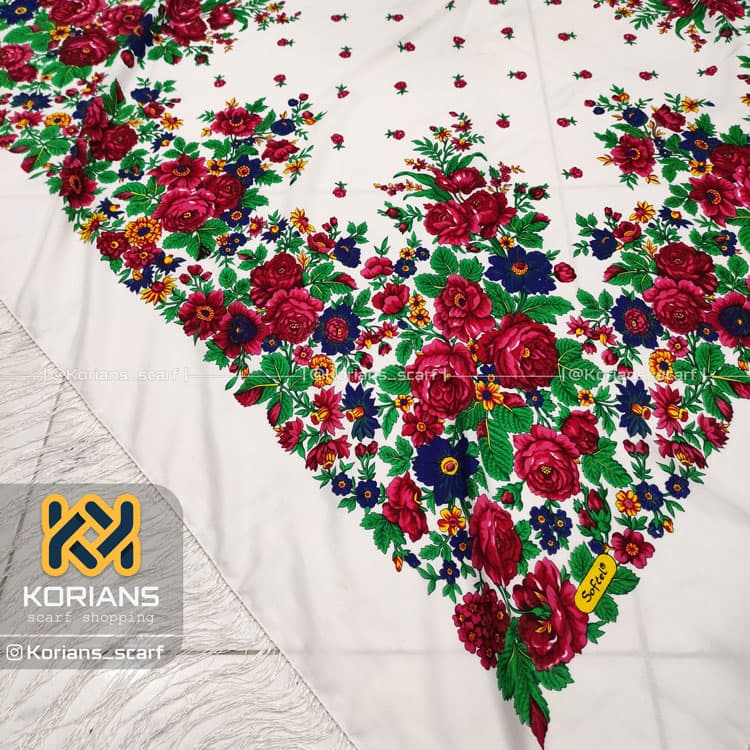 روسری ترک مدل تاتار سفید — تصویر ۴