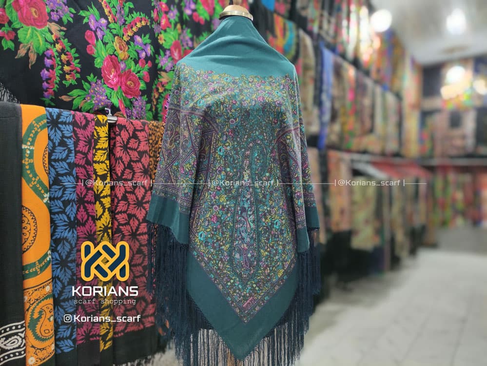 روسری نخی ترکمن کد Rk8459