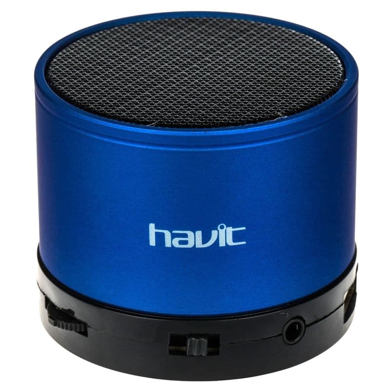 اسپیکر بلوتوثی قابل حمل هویت مدل HV-SK569BT با قابلیت پشتیبانی از کارت حافظه microSD، فلش مموری و کابل AUX
