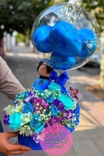 دسته گل برای نوزاد دختر و پسر زیبا