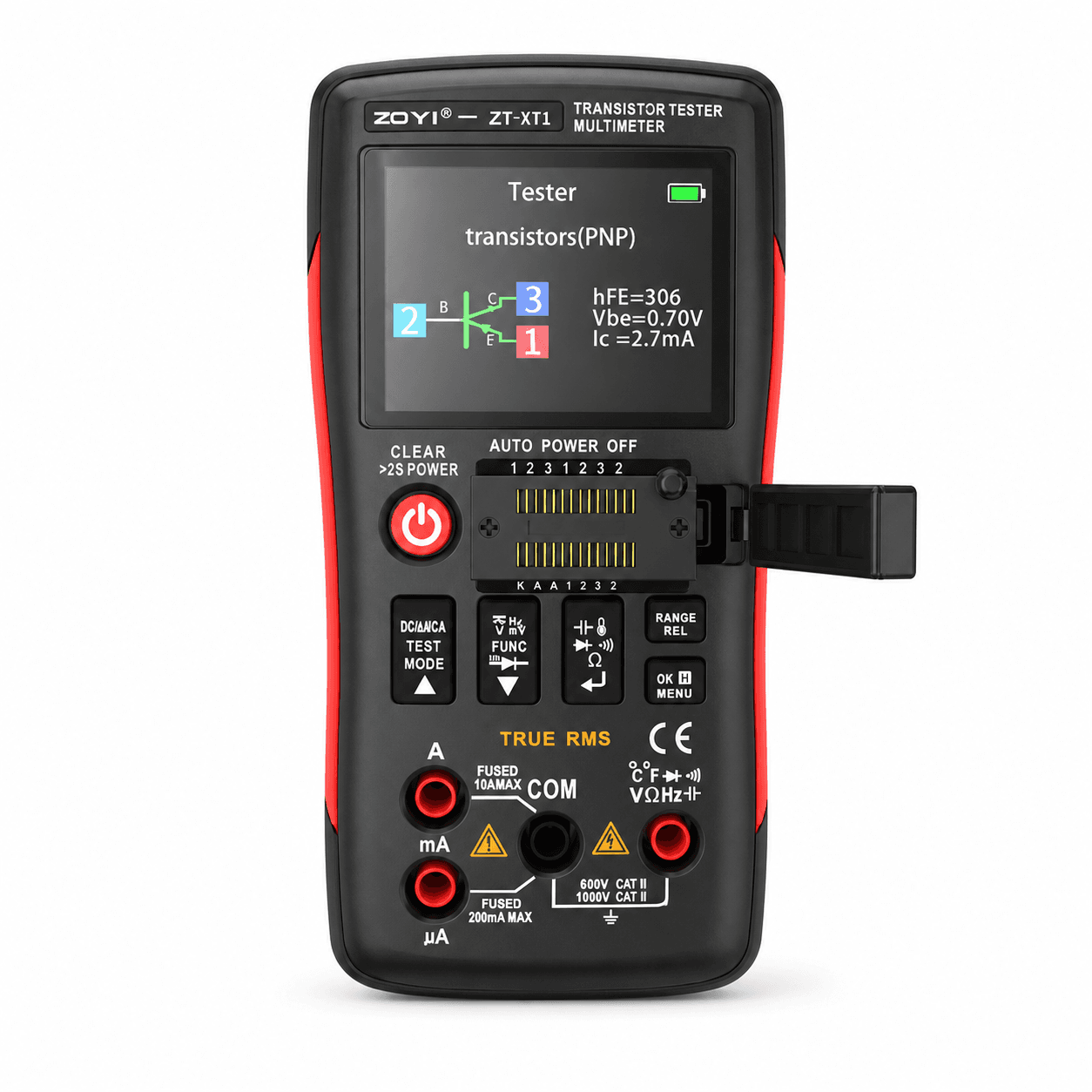 تستر قطعات و مولتی متر دیجیتال زویی مدل ZOYI ZT-XT1