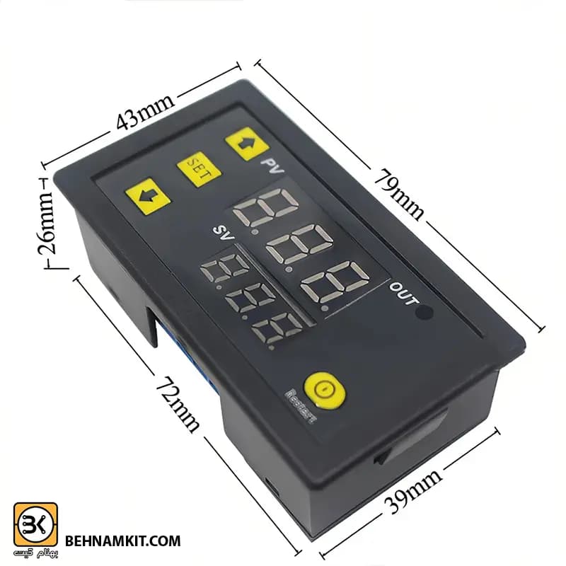 ترموستات W3230 digital thermostat 12V — تصویر ۷