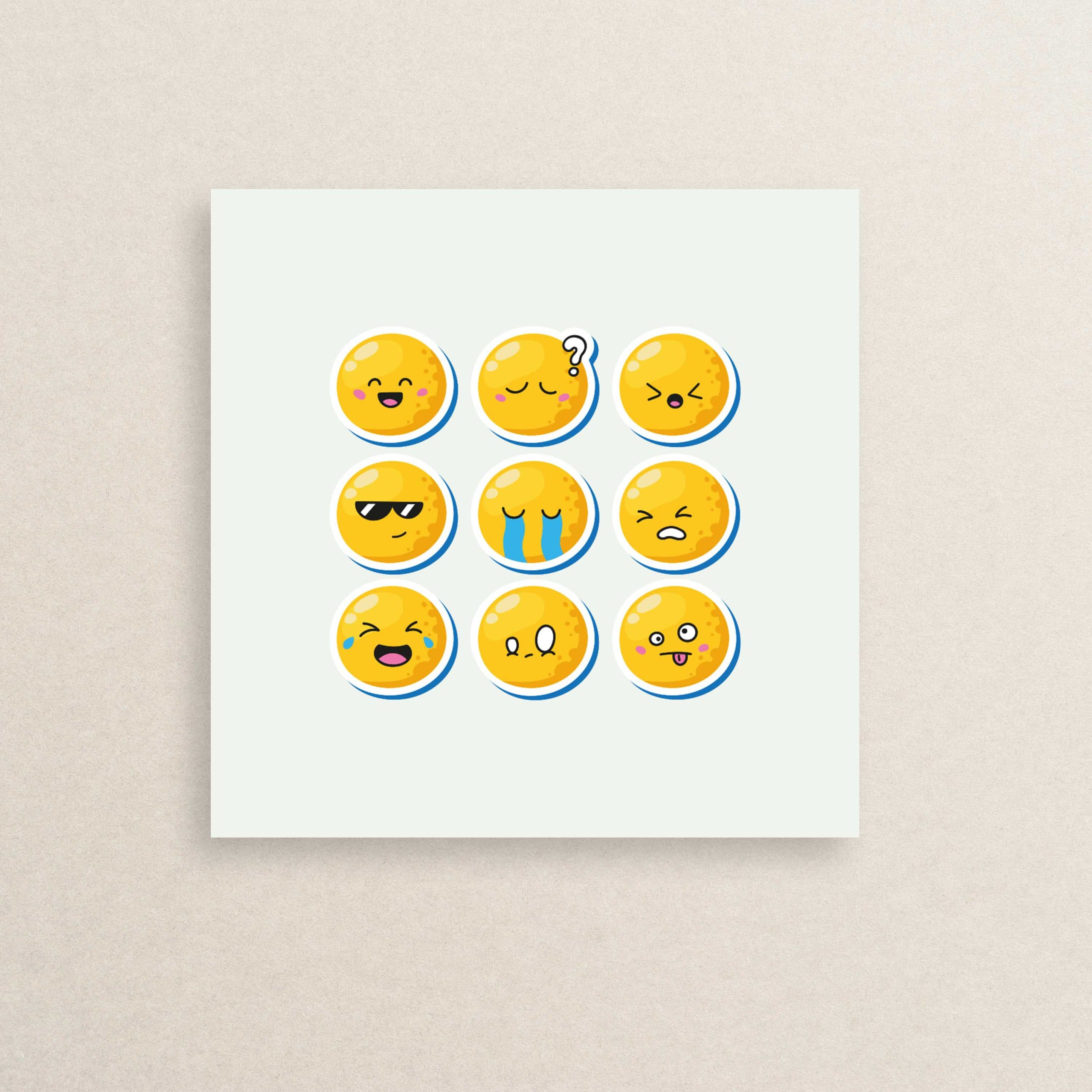 پک استیکر 9تایی ایموجی 06 | Emoji Sticker pack 06