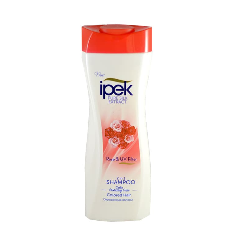 شامپو مخصوص موهای رنگ شده ایپک ipek Rose & UV Filter حجم ۶۰۰ میلی لیتر