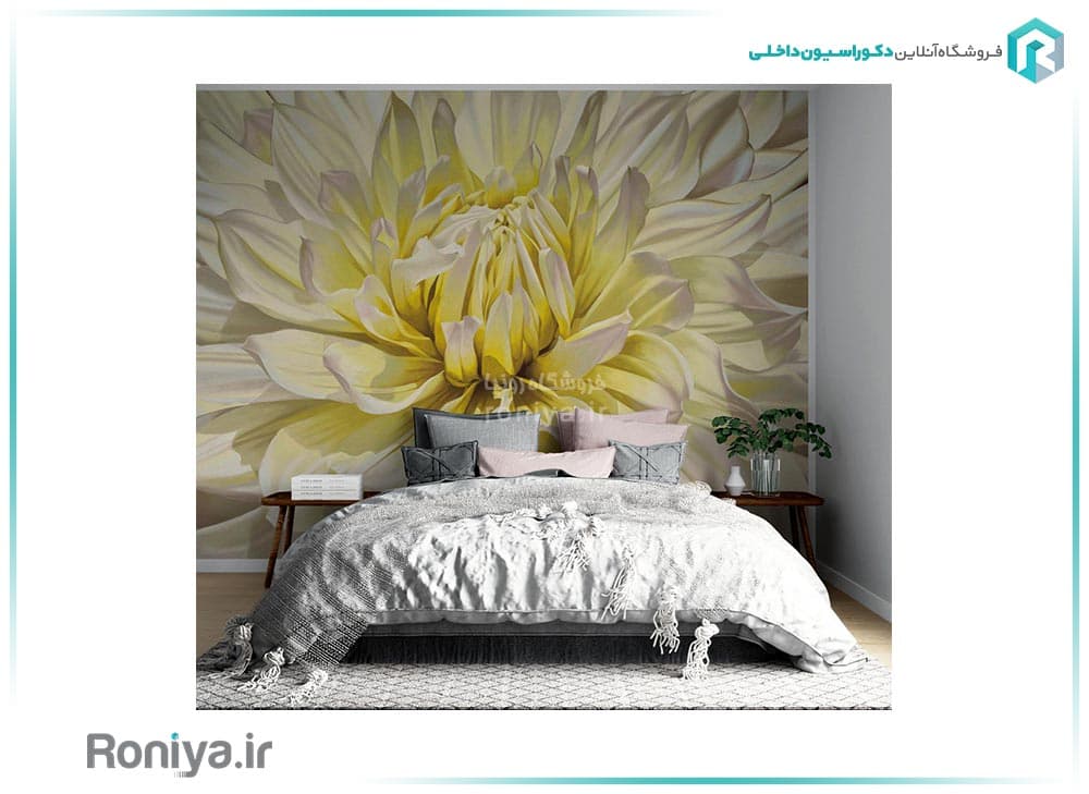 پوستر دیواری گل بزرگ 3DF-236 — تصویر ۴