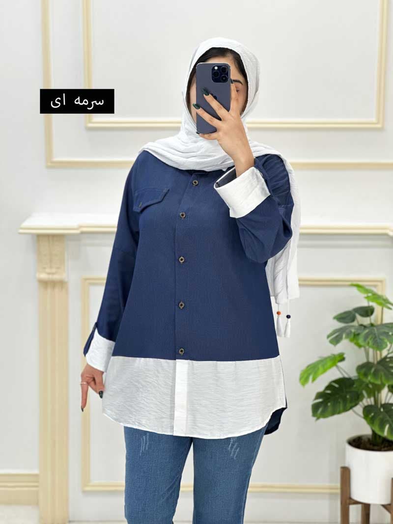 شومیزمانتویی تنسل یقه مردانه کد۹۷۴۶۸۲