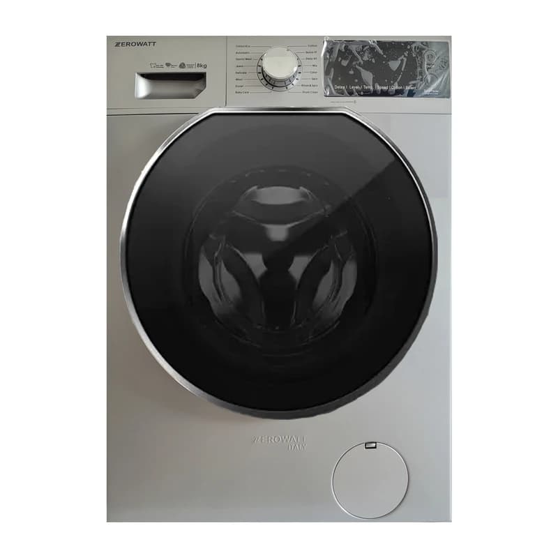 لباسشویی زیرووات 8کیلویی مدل_4860_ZEROWATسیلور — تصویر ۳