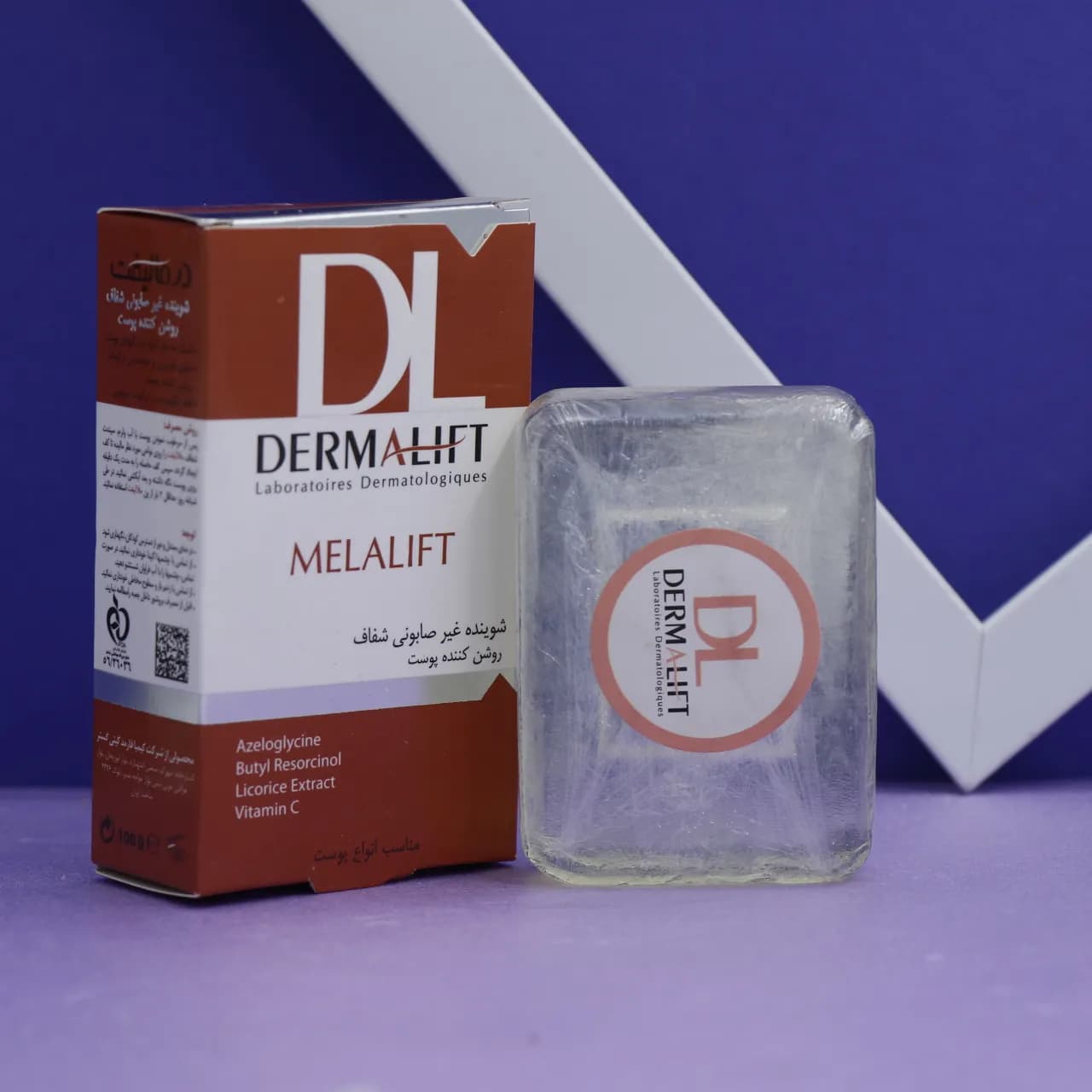 شوینده غیر صابونی شفاف روشن کننده پوست درما لیفت DERMA LIFT و 100گرم 92310