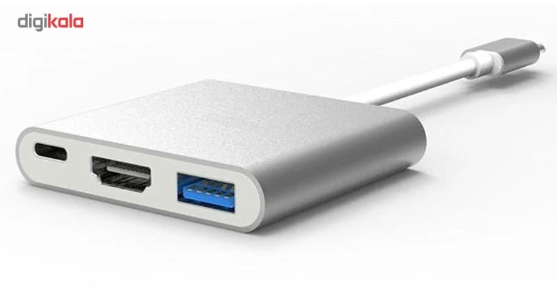 مبدل USB-C به USB-C/HDMI/USB مدل S-1304 کدm18768 — تصویر ۲