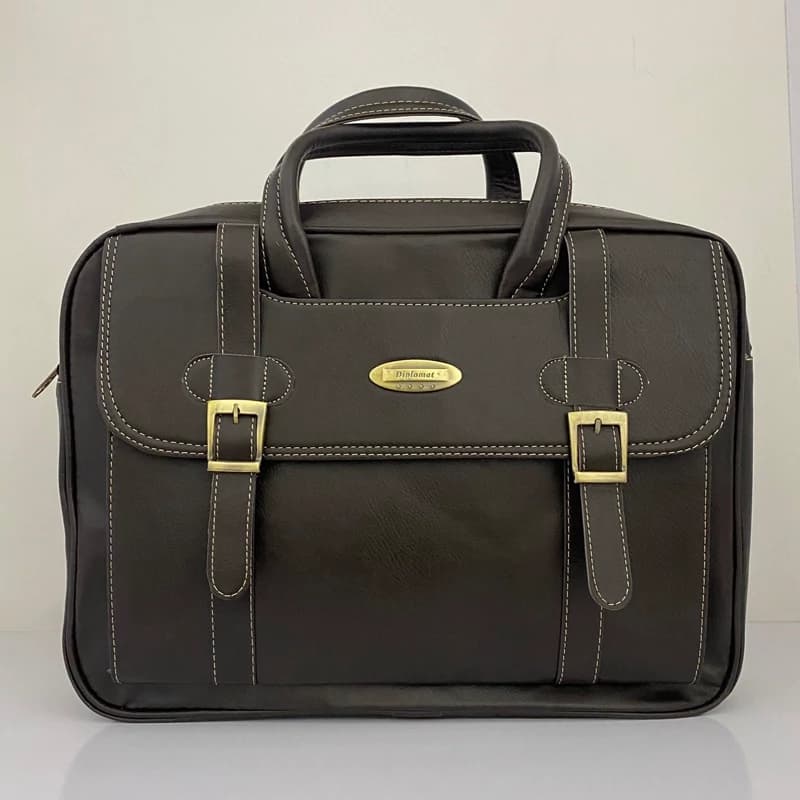 کیف اداری مدل 2سگک چرم صنعتی کدM18663