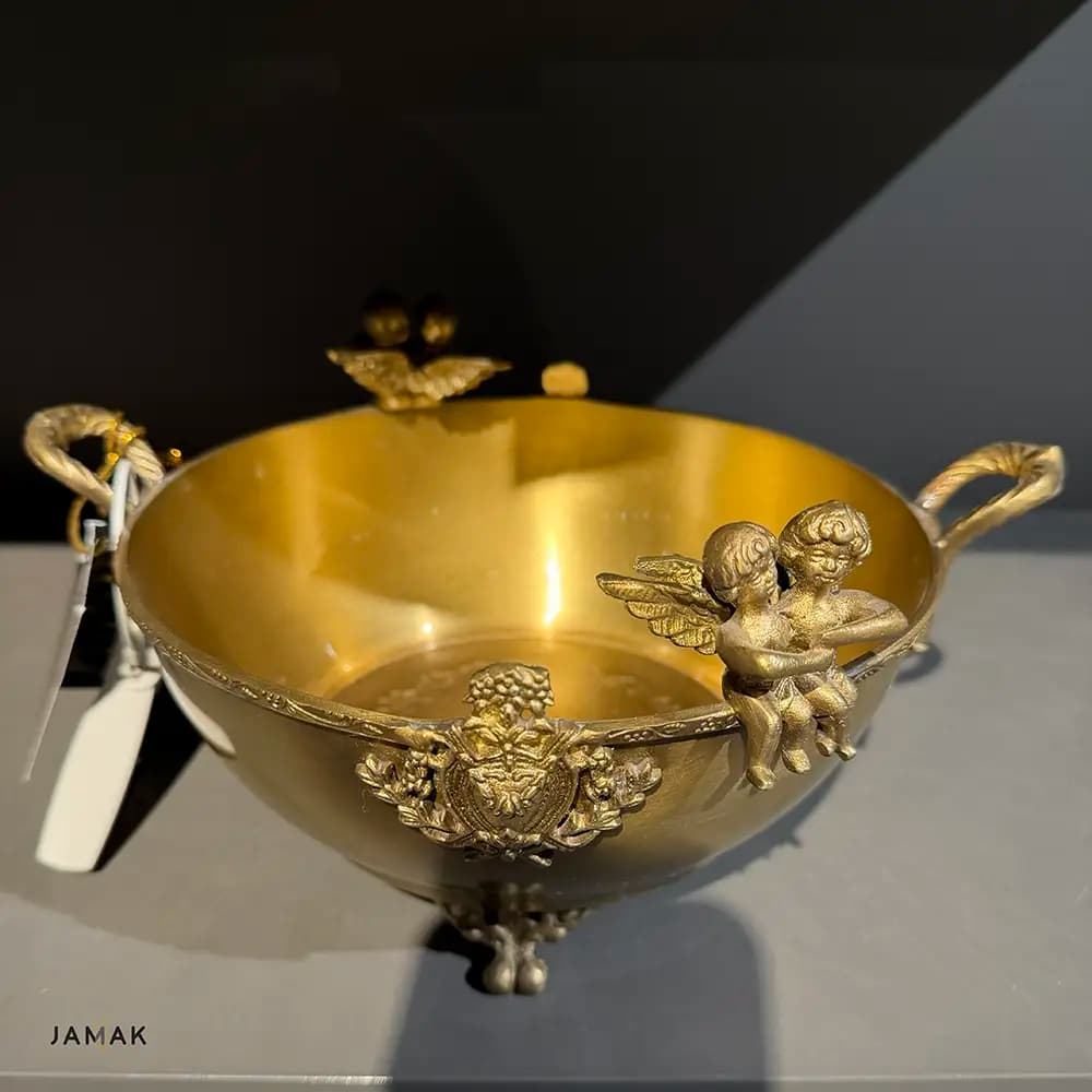 شکلات خوری برنجی دو فرشته ریور کد 24520 — تصویر ۵