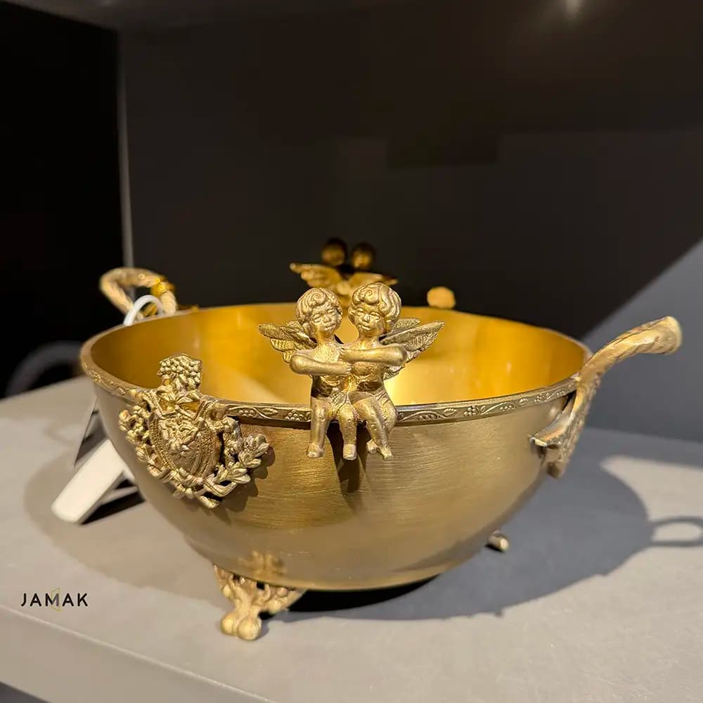 شکلات خوری برنجی دو فرشته ریور کد 24520 — تصویر ۲