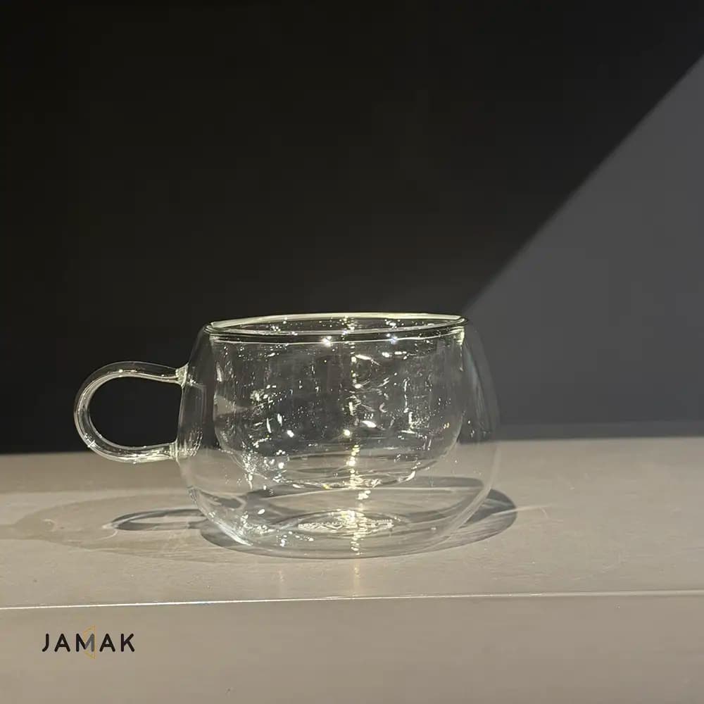 فنجان قهوه خوری دوجداره بزرگ lerava – یک عددی — تصویر ۳
